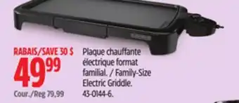 Canadian Tire Family-Size Electric Griddle offer