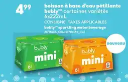 Provigo BOISSON À BASE D'EAU PÉTILLANTE BUBLY | BUBLY SPARKLING WATER BEVERAGE offer