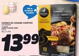 IGA LAC BROME CONFIT DUCK LEGS offer