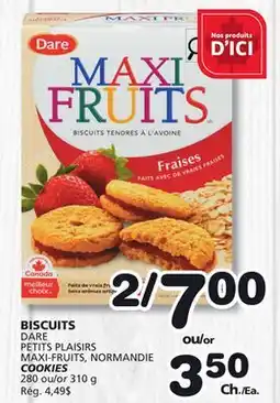 Marches Tradition DARE PETITS PLAISIRS MAXI-FRUITS, NORMANDIE COOKIES offer