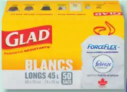 IGA GLAD (24 to 60) GARBAGE OR RECYCLING BAGS offer
