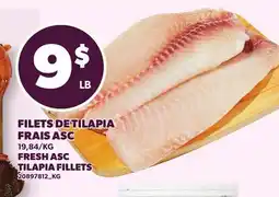 Provigo FILETS DE TILAPIA FRAIS ASC | FRESH ASC TILAPIA FILLETS offer