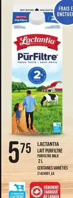 Provigo LAIT PURFILTRE LACTANTIA | PURFILTRE MILK offer
