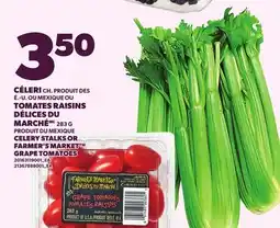 Provigo CÉLERI CH., TOMATES RAISINS DÉLICES DU MARCHÉ | CELERY STALKS OR FARMER'S MARKET GRAPE TOMATOES offer