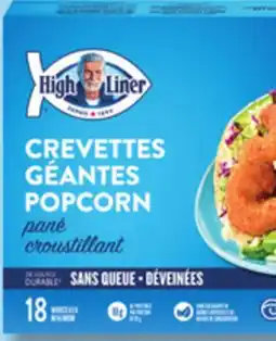 IGA HIGH LINER FROZEN BREADED FISH STICKS, BURGERS, FILLETS, BUTTERFLY OR POPCORN SHRIMP offer