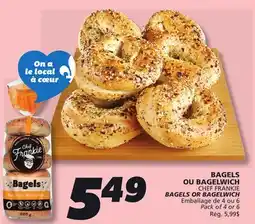 IGA CHEF FRANKIE BAGELS offer