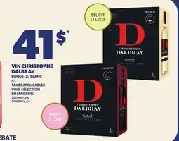 Provigo VIN CHRISTOPHE DALBRAY offer