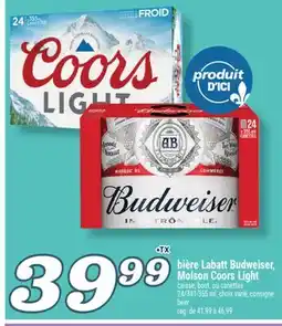 Marché Richelieu Bière Labatt Budweiser, Molson CoorsLight | Beer offer