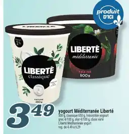 Marché Richelieu YOGOURT MÉDITERRANÉE LIBERTÉ | LIBERTÉ MÉDITERRANÉE YOGURT offer