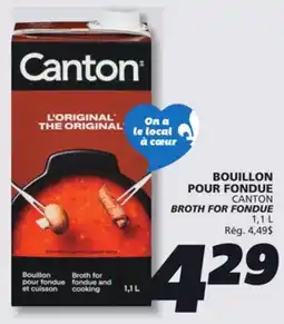 IGA CANTON BROTH FOR FONDUE offer
