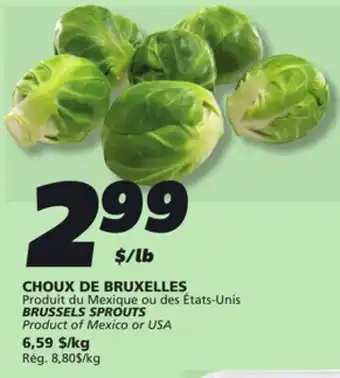 IGA BRUSSELS SPROUTS offer
