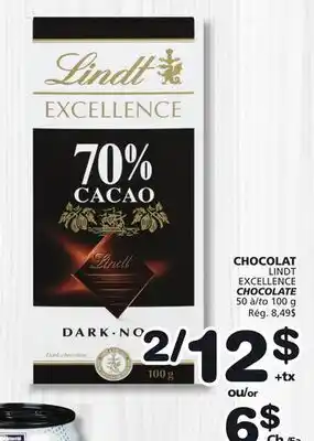 Marches Tradition LINDT EXCELLENCE CHOCOLATE offer