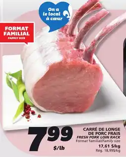 IGA FRESH PORK LOIN RACK offer
