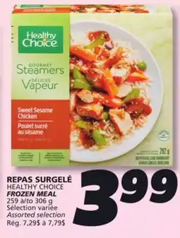 IGA HEALTHY CHOICE FROZEN MEAL offer