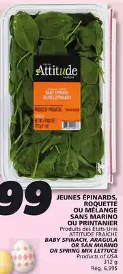 IGA ATTITUDE FRAÎCHE BABY SPINACH offer