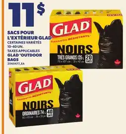 Provigo SACS POUR L'EXTÉRIEUR GLAD | GLAD 'OUTDOOR BAGS, 10-40 UN offer