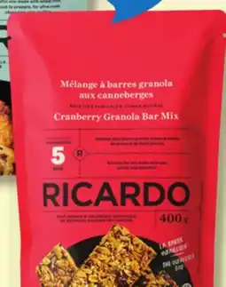 IGA RICARDO GRANOLA BAR OR MUFFIN MIX offer