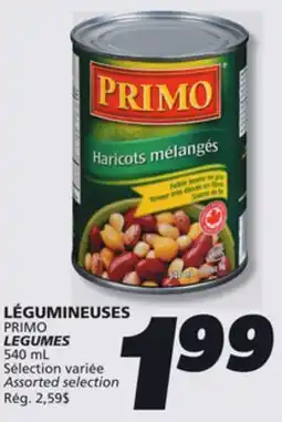 IGA PRIMO LEGUMES offer