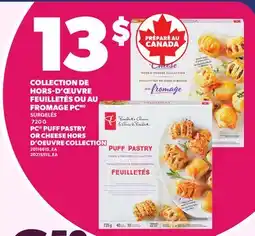 Provigo COLLECTION DE HORS-D'ŒUVRE FEUILLETÉS OU AU FROMAGE PC, 720 G | PC PUFF PASTRY D'OEUVRE COLLECTION offer