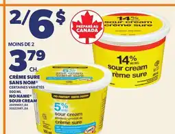 Provigo CRÈME SURE SANS NOM , 500 ML | NO NAME SOUR CREAM offer