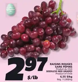 IGA SEEDLESS RED GRAPES offer