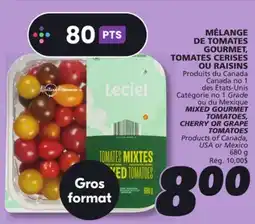 IGA MIXED GOURMET TOMATOES, CHERRY OR GRAPE TOMATOES offer