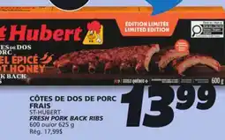 IGA ST-HUBERT FRESH PORK BACK RIBS offer