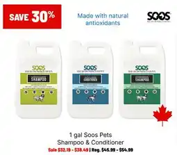 Ren’s Pets Depot 1 gal Soos Pets Shampoo & Conditioner offer