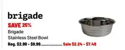 Ren’s Pets Depot Brigade Stainless Steel Bowl offer