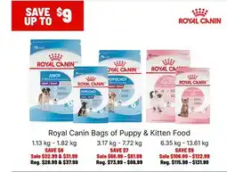 Ren’s Pets Depot Royal Canin Bags of Puppy & Kitten Food offer