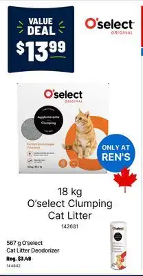Ren’s Pets Depot O'select Clumping Cat Litter offer