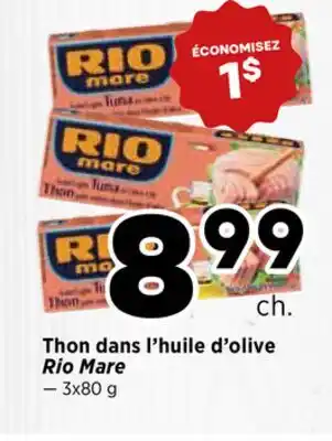 Val-Mont Thon dans l'huile d'olive Rio Mare offer