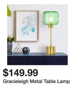 Wayfair Gracieleigh Metal Table Lamp offer