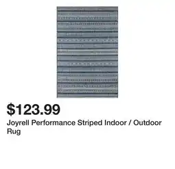 Wayfair Joyrell Performance Striped Indoor / Outdoor Rug offer