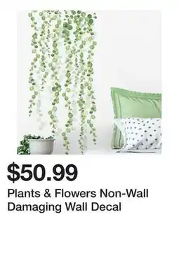 Wayfair Plants & Flowers Non-Wall Damaging Wall Decal offer