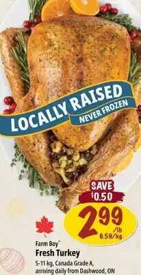 Farm Boy Farm Boy Fresh Turkey offer