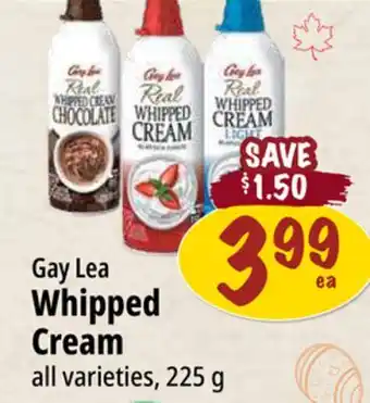 Farm Boy Gay Lea Whipped Cream offer