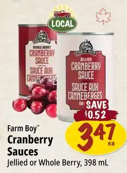 Farm Boy Farm Boy Cranberry Sauces offer
