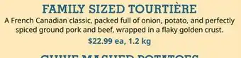 Farm Boy FAMILY SIZED TOURTIÈRE offer