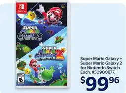 Walmart Super Mario Galaxy + Super Mario Galaxy 2 for Nintendo Switch offer
