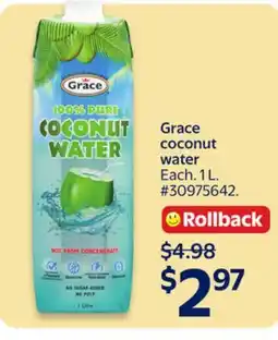 Walmart Grace coconut water offer