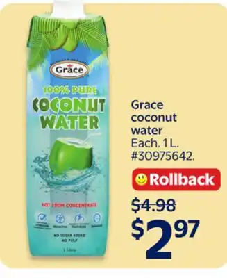 Walmart Grace coconut water offer