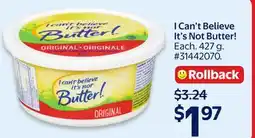 Walmart I Can't Believe It's Not Butter! offer
