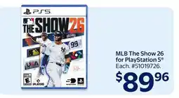 Walmart MLB The Show 26 for PlayStation 5 offer