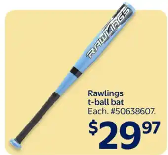 Walmart Rawlings t-ball bat offer