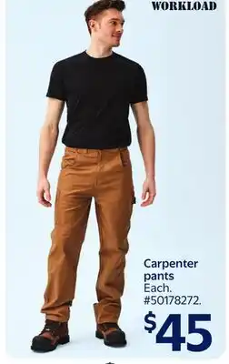 Walmart Carpenter pants offer