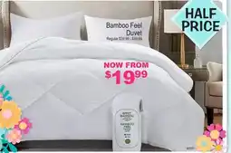 Oxford Mills Bamboo Feel Duvet offer