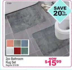 Oxford Mills 2pc Bathroom Rug Set offer