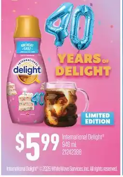 Fortinos INTERNATIONAL DELIGHT offer