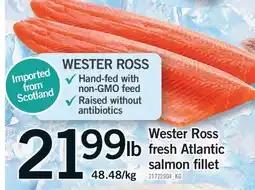 Fortinos WESTER ROSS FRESH ATLANTIC SALMON FILLET offer